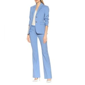 Altuzarra Periwinkle Wool Flare Pants